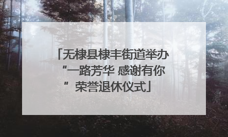无棣县棣丰街道举办“一路芳华 感谢有你”荣誉退休仪式